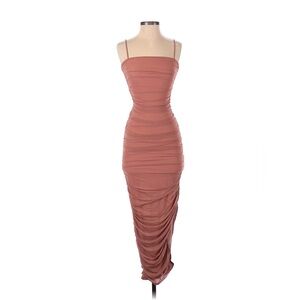 NWT NBD Midi Dress Mauve Brown XS